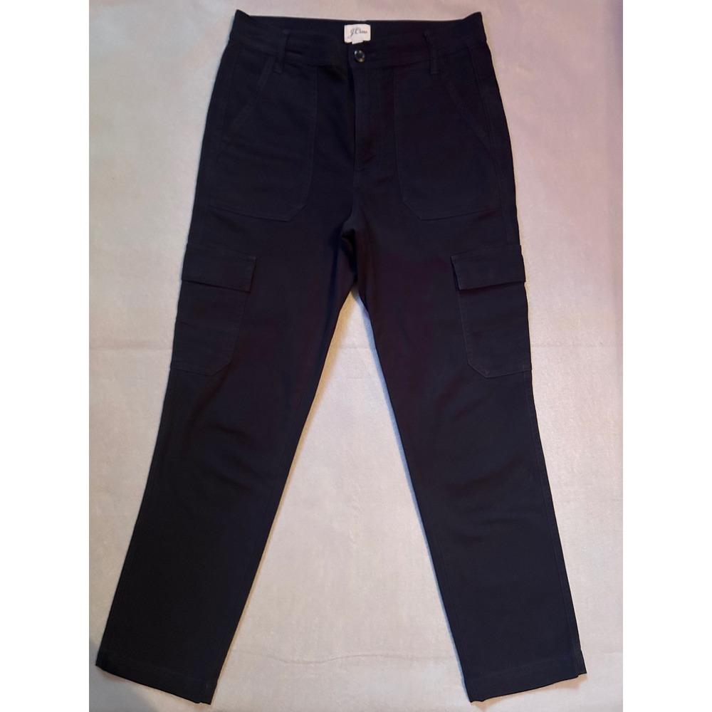 J.Crew Womens Navy Blue Straight Leg Utility Cargo Pants Size 25